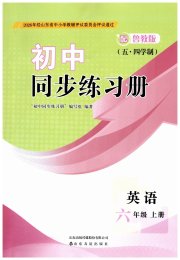 同步练习册山东友谊出版社六年级英语鲁教版五四制