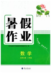 暑假作业八年级数学北师大版兰州大学出版社