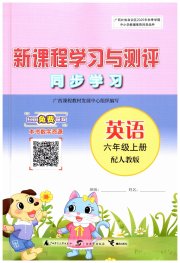 新课程学习与测评同步学习六年级英语人教版