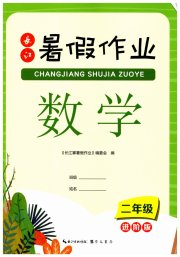 长江暑假作业崇文书局二年级数学进阶版