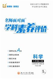名师面对面学科素养评价八年级科学浙教版