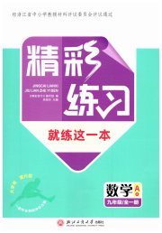 精彩练习就练这一本九年级数学浙教版评议教辅