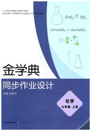 金学典同步作业设计九年级化学人教版