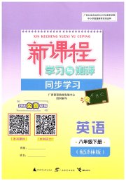 新课程学习与测评同步学习八年级英语译林版