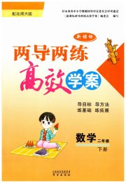新课标两导两练高效学案二年级数学北师大版