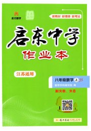 启东中学作业本八年级数学苏科版连淮专版