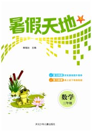 桂壮红皮书暑假天地河北少年儿童出版社三年级数学通用版