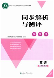 同步解析与测评学考练八年级英语人教版精练版