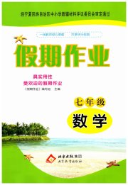 假期作业北京教育出版社七年级数学北师大版