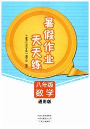 暑假作业天天练八年级数学通用版文心出版社