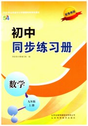 初中同步练习册九年级数学鲁教版54制山东科学技术出版社