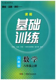 同步实践评价课程基础训练八年级数学人教版长沙专版
