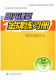 阳光课堂金牌练习册六年级英语人教版