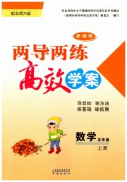 新课标两导两练高效学案五年级数学北师大版