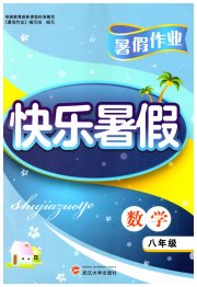 Happy暑假作业快乐暑假武汉大学出版社八年级数学