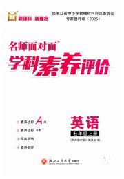 名师面对面学科素养评价七年级英语人教版
