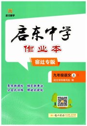 启东中学作业本九年级语文人教版宿迁专版