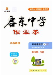 启东中学作业本八年级数学苏科版徐州专版