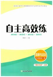 自主高效练九年级道德与法治人教版评议教辅