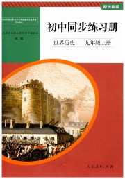 同步练习册人民教育出版社九年级历史人教版山东专版