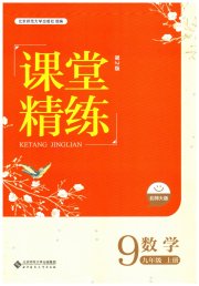 课堂精练九年级数学北师大版双色版