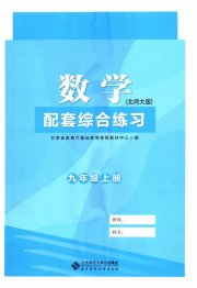 数学配套综合练习甘肃九年级北师大版北京师范大学出版社