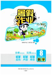 暑假作业完美假期生活八年级数学湖南教育出版社