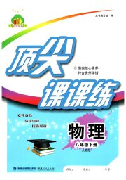 顶尖课课练八年级物理人教版贵州专版
