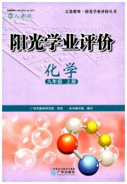 阳光学业评价九年级化学人教版