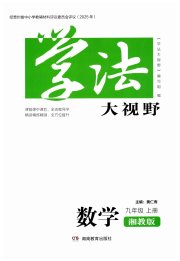学法大视野九年级数学湘教版贵州专版