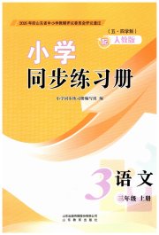 同步练习册山东教育出版社三年级语文人教版五四制