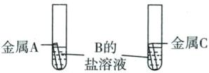 金属C金属AB的盐溶液