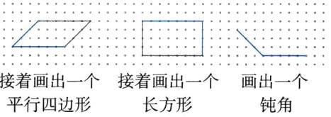接着画出一个接着画出一个画出一个平行四边形长方形钝角