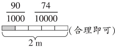 合理即可2m
