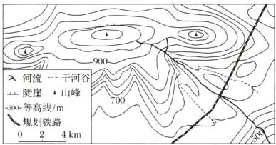 500等高线/规划铁路024km