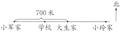 700米小军家学校大生家小玲家
