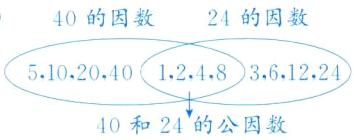 40和24的公因数