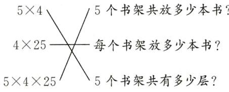 5个书架共有多少层5425