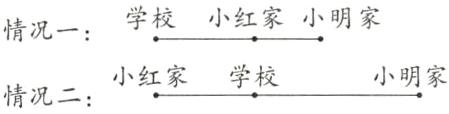 小红家学校小明家情况二