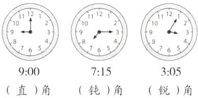 900715305直角钝角锐角