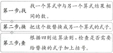 根据四则运算法则检查是否需要第三步查给替换的式子加上括号