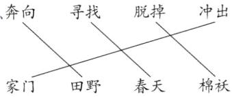 棉袄家门春天田野