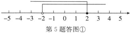 −5−4−3−2−1012345第5题答图①