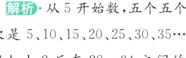 依次是5101520253035