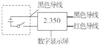 红色导线数字显示屏