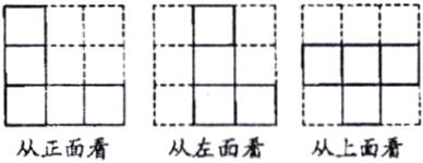 从左面看从上面看从正面看