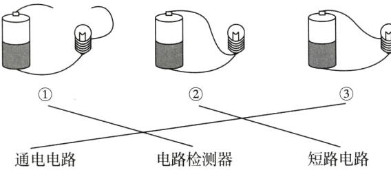 电路检测器短路电路通电电路