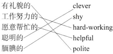 聪明的helpful腼的polite