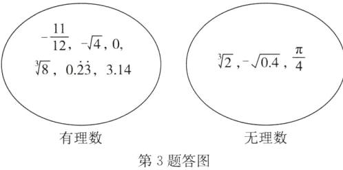 无理数有理数第3题答图