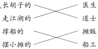 撑船的摊贩船工摆小摊的